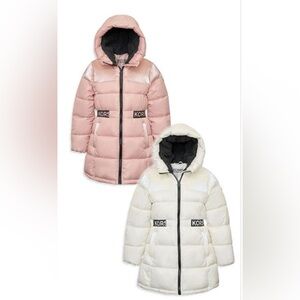 Michael Kors Girl's Hooded Puffer Jacket Winter White - BRAND NEW WITH TAGS